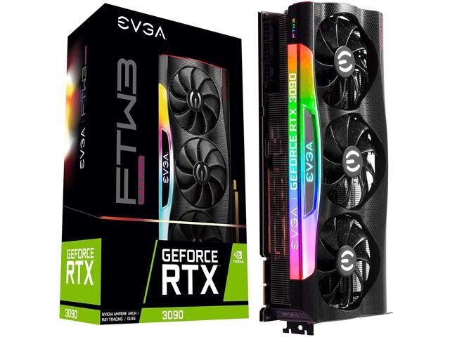 EVGA GeForce RTX 3090 FTW3 Ultra Gaming, 24GB GDDR6X, iCX3 Technology, ARGB LED, Metal Backplate, 24G-P5-3987-KR