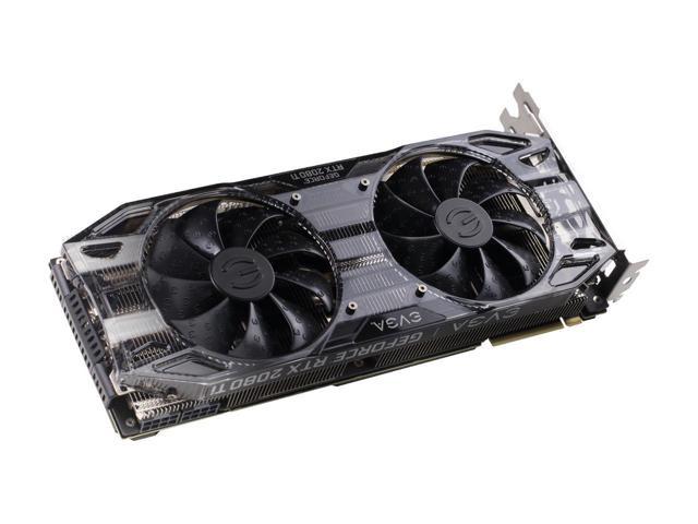 EVGA GeForce RTX 2080 Ti Black Edition Gaming, 11GB GDDR6, Dual