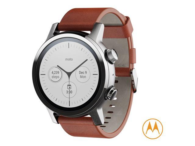 Motorola Moto 360 3rd Gen Smartwatch - Steel Grey Stainless Steel Case With 20mm Band, All-day Battery, WearOs, & PVD coating for increased scratch-protection