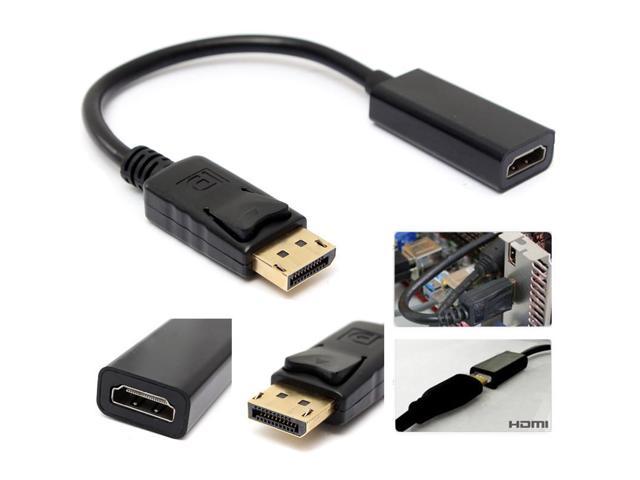 New DP Displayport Male to HDMI Female Cable Converter Adapter 1080P for PC HP/DELL
