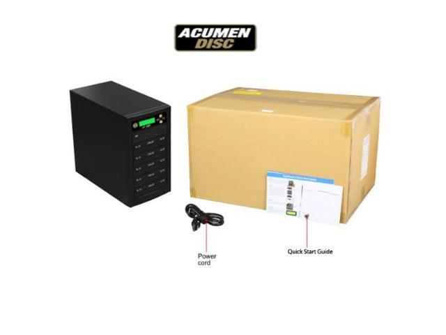 Acumen Disc 1 to 5 Targets Dual Layer 24X Burner DVD CD Copier Duplicator Machine Unit (Standalone Audio Video Copy Tower, Duplication Device)