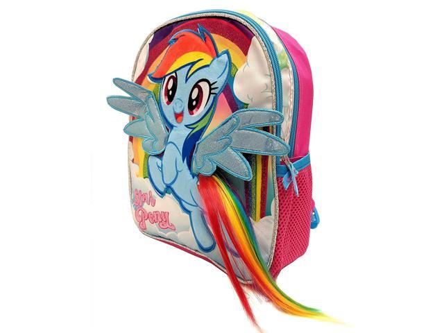 Small Backpack My Little Pony Rainbow Dash 3d Hair New 165042