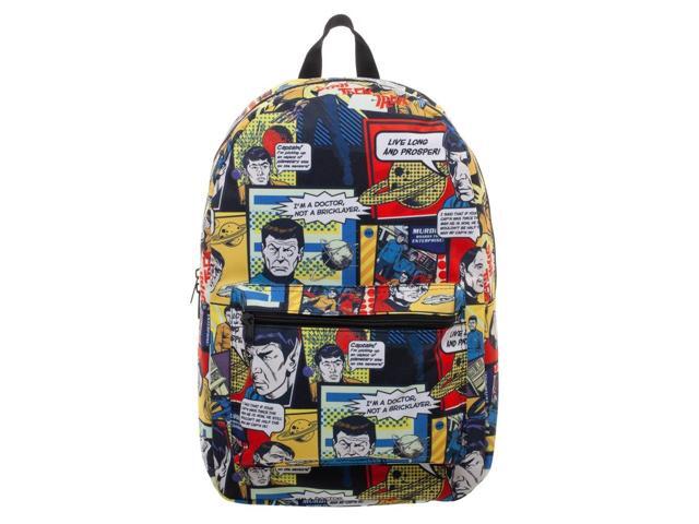 Star Trek Comic Print Backpack Sublimated Bag Gret Gift Newegg