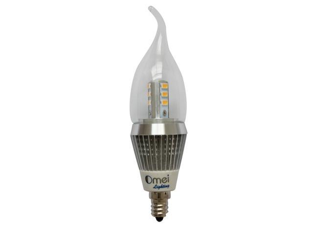 6 Pack Brightest Dimmable E12 Base Led Light Bulb Lamp 7w Natural Dylight White 4000 4250k Bent Tip Candelabra 60w Perfect Incandescent Chandelier Newegg Com - Brightest Led Candelabra Bulb For Ceiling Fan