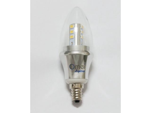 Led Candelabra Bulb Daylight Dimmable 4 Pack Omailighting E12 6w