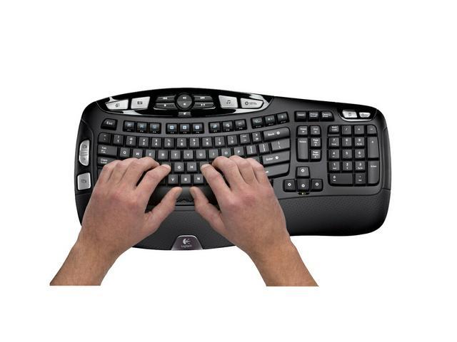 logitech wireless wave combo mk550 with keyboard and laser mouse