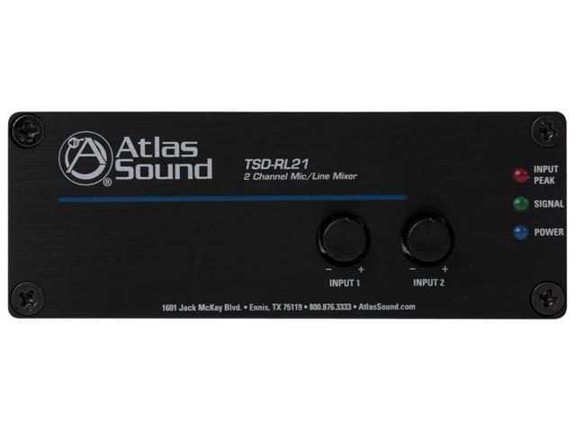 Atlas Sound TSDRL21 2 Channel Mic Line Mixer - Newegg.com