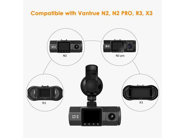 Vantrue N2/N2 Pro / R3/X3 /T2Dash Cam Mini USB Port Car Suction Cup Mount with GPS Receiver