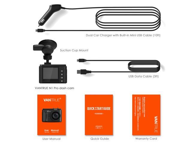 Vantrue N1 Pro Mini Dash Cam Full HD 1920x1080P Dash Camera Vehicle Cam Recorder 