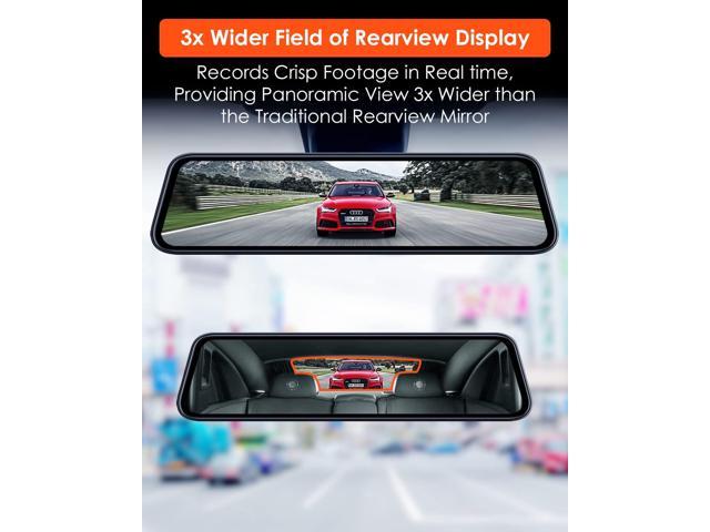 Parking Mode Night Vision Sony Sensors Vantrue M2 2.5K Mirror Dash Cam Supports 512G Max GPS 12 1440P Front and Rear View Dual Mirror Camera Anti Glare Waterproof Backup Camera Touch Screen 