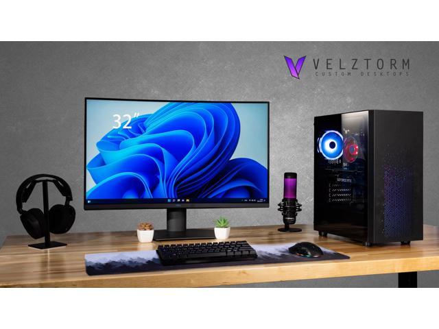 Velztorm White Aciex 3D Gaming Desktop PC (AMD Ryzen 9 7950X3D 16-Core  4.20GHz, Radeon RX 6800 XT 16GB, 64GB DDR5, 4TB PCIe SSD, 360mm AIO, RGB  Fans, 1000W PSU, WiFi 6, Win11Home)