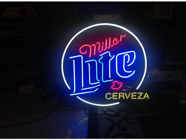 New Miller Lite Palm Tree Light Lamp Bar Beer Neon Sign 19"x15" 