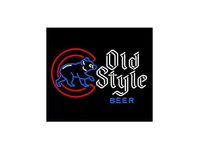 Fashion Neon Sign Chicago Cubs OLD Style Handcrafted Real