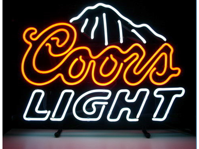 Desung Brand New Coors Light Cowboys Neon Sign Lamp Glass Beer Bar Pub Man  Cave Sports Store Shop Wall Decor Neon Light 20x 16 WM51 