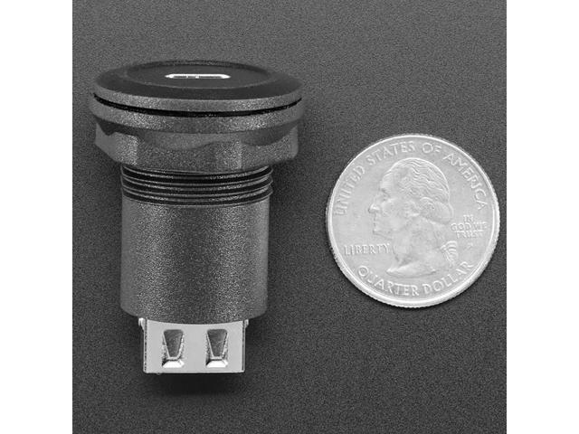 Adafruit: USB C Jack to USB A Jack Round Panel Mount Adapter – Eternal Rival