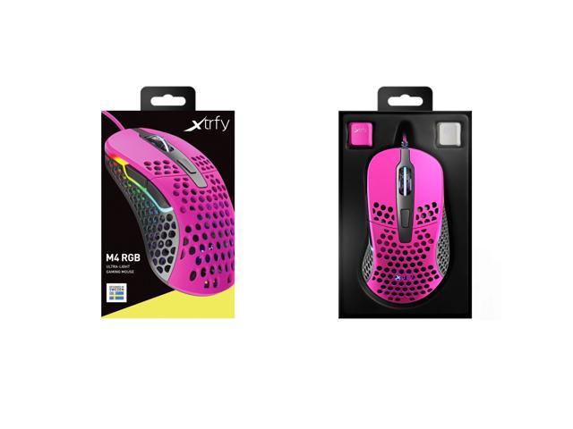Xtrfy M4 Rgb Lightweight Mouse Pink Newegg Com