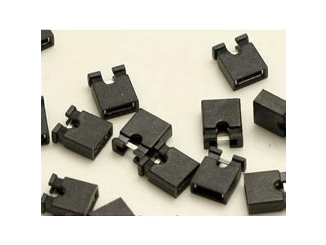 for 2.54mm pin header connector shunts 100pcs Black mini jumper with handle 