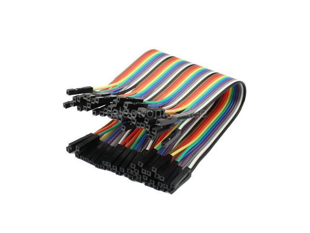 40PCS 20cm 2.54mm Female to Female Dupont Cable Jumper Wire 1P-1P For Arduino