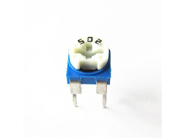 Cable Length: RM065-502 Computer Cables Yoton RM065-502 Horizontal 5K Blue White Adjustable Resistor/Potentiometer WH06-2