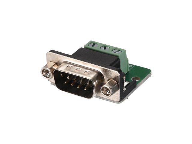 Db9 G3 Ap Screw Hole Type Rs232 Rs485 Db9 D Sub Serial Port 9pin Com Male Connector To Terminal 3pin Signals 235 Distance 5 00mm Adapter Module Newegg Com
