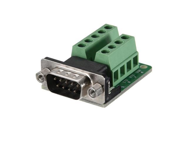 Db9 G2 At Screw Hole Type Rs232 Rs485 Db9 D Sub Serial Port 9pin Com Male Connector To Terminal 2row Distance 5 00mm 9pin Signals Adapter Module Board Newegg Com