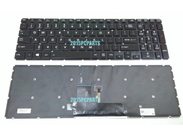 New for Toshiba Radius P50W-B Keyboard US Black Backlit 