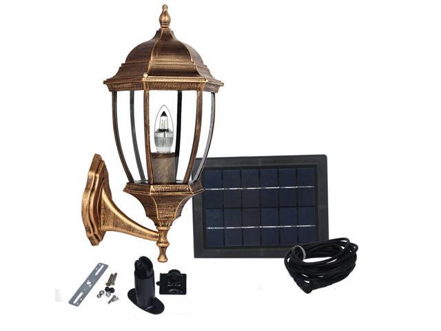 Large Outdoor Solar Powered Led Wall Light Lamp Sl 7401 Large Outdoor Solar Powered Led Wall Light Lamp Sl 7401