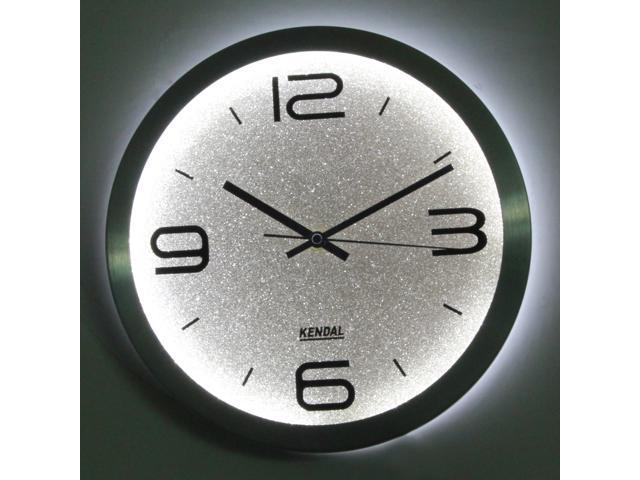 lighted wall clocks battery operated