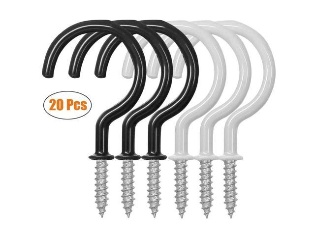 Waterluu 20 Pack 2 9 Inches Ceiling Hooks Vinyl Coated Screw