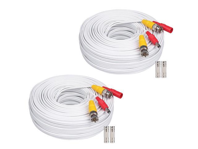200ft Power Video Security Camera Cable BNC Extension Wire Cord for All CCTV DVR