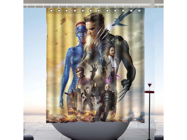 X Men Days Of Future Past Design Polyester Fabric Bath Shower Curtain 60x72 Inch Newegg Com