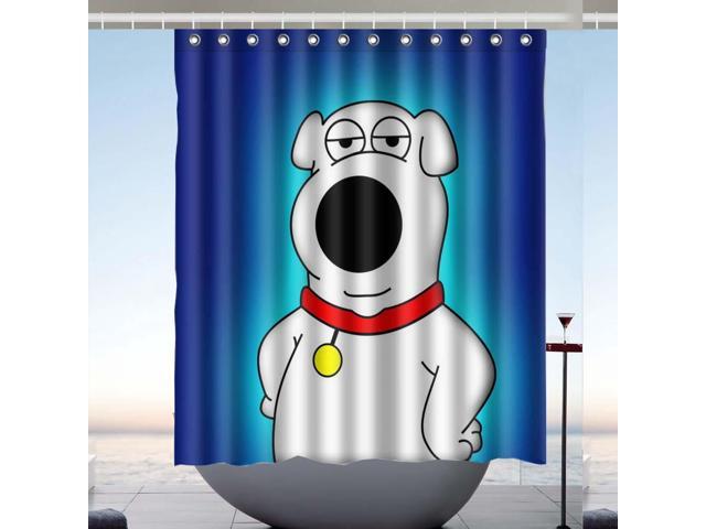 Family Guy Cartoon Design Polyester Fabric Bath Shower Curtain