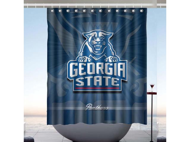 Georgia State Panthers 01 Design Polyester Fabric Bath Shower