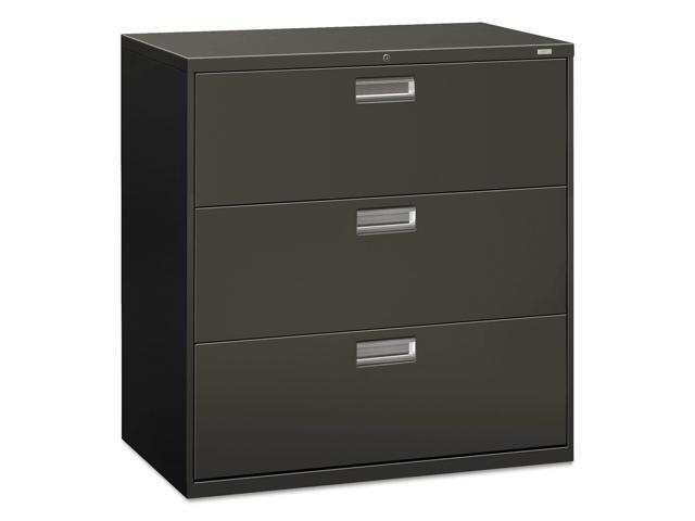 Hon 600 Series Three Drawer Lateral File 42w X 18d Charcoal 693ls