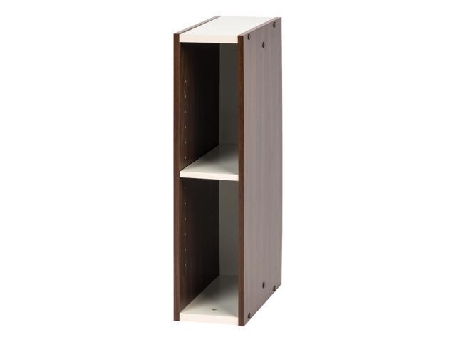 IRIS 6 x 23" Slim Space Saving Shelf, Sema Series, Walnut Brown