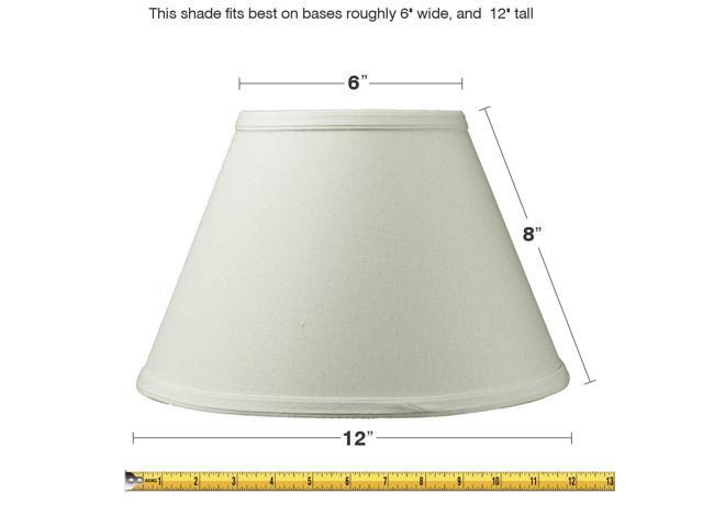 6x12x8 Threaded Uno Downbridge Lampshade Light Oatmeal Newegg Com