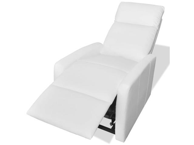 Electric Lift Chair 2 Position Tv Recliner White Artificial Leather W