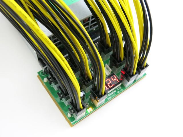 12 Port Chain Sync Server Power Supply Breakout Board For Delta Hp Lite On 460 750 1100 1200 1400 1500 2400 Watt Psu 4 6 Pin To 8 6 2 Pin Pcie