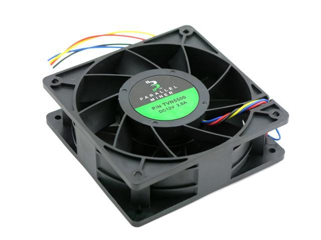 Plus Replacement Fan 5500 RPM 250 CFM 12V 38mm High Performance Antminer L3