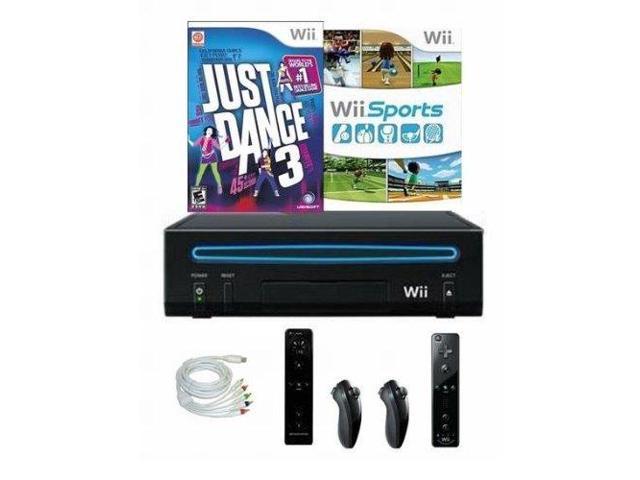 Refurbished: Nintendo Wii Console Bundle With Just Dance 3 Wii Sports And 2  Controllers - Newegg.com