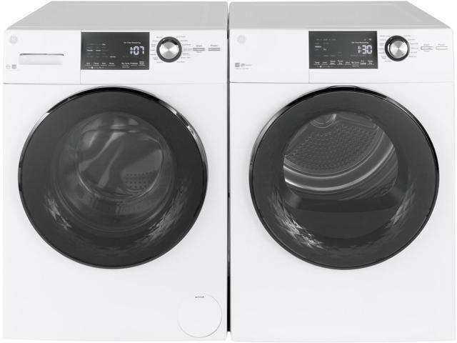 Bosch Front Load Laundry Pair in White with WAT28401UC Washer and WTG86400UC Electric Dryer