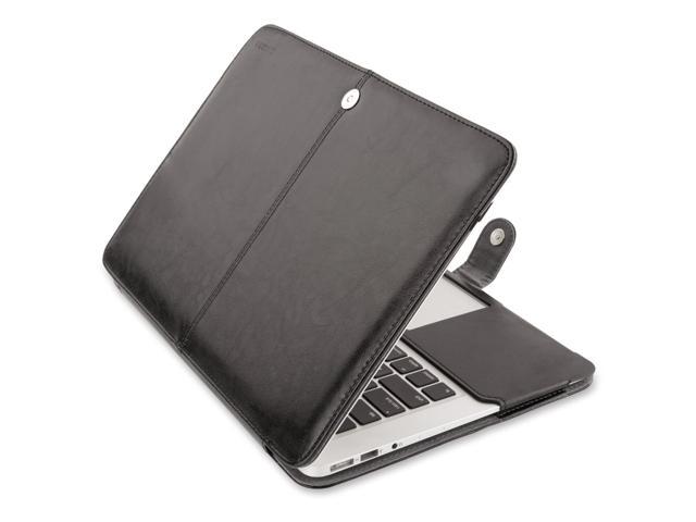 Photo 1 of Mosiso MacBook Air 13.3 Sleeve Case, Premium Quality PU Leather Book Cover Clip On Folio Case Cover with Stand Function for 13 inch Macbook Air (A1466 & A1369)
