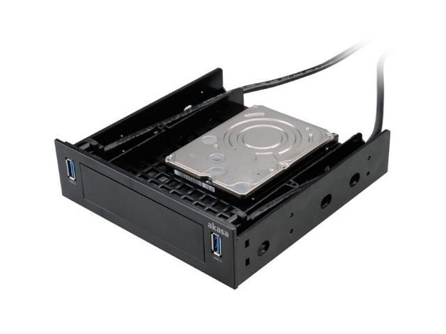 5 25 Mounting Tray With Two Usb 3 0 Ports For 3 5 Device 3 5 Hdd Or 2 5 Ssd Hdd Newegg Com