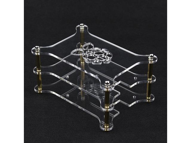 3 Clear Transparent Arcylic Case Enclosure Box Shell for Raspberry Pi 2 B+