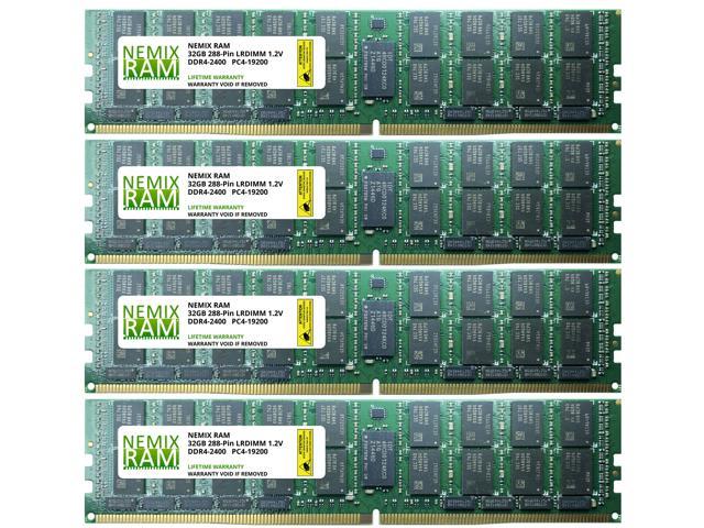 128GB Kit 4x32GB 2400MHz RDIMM 2Rx4 for Dell Servers by Nemix