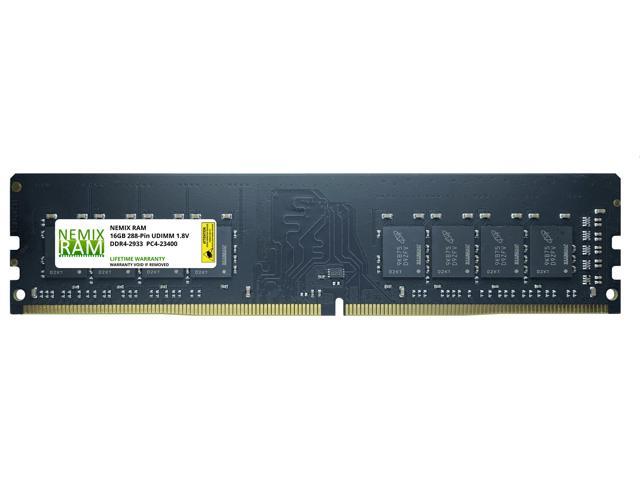 16GB DDR4-2933 PC4-23400 NON-ECC Unbuffered Desktop Memory by