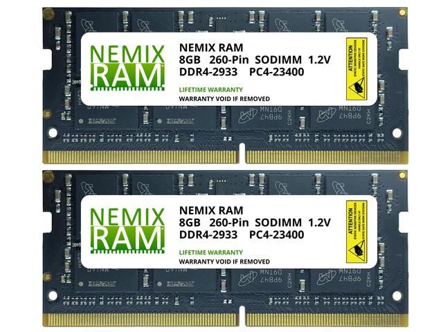 16GB Kit 2x8GB DDR4-2933 PC4-23400 SODIMM Laptop Memory by NEMIX 