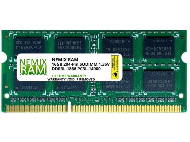 For Micron 16GB 2x8GB PC3L-14900S DDR3L 1.35V 1866 MHz 204P SODIMM Laptop Memory 