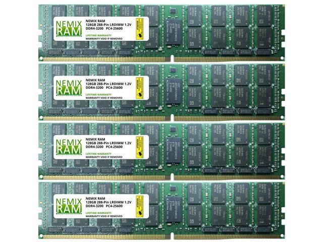 grinende Understrege mikrobølgeovn 512GB Kit 4x128GB DDR4-3200 PC4-25600 8Rx4 ECC Load Reduced Memory by Nemix  Ram Server Memory - Newegg.com