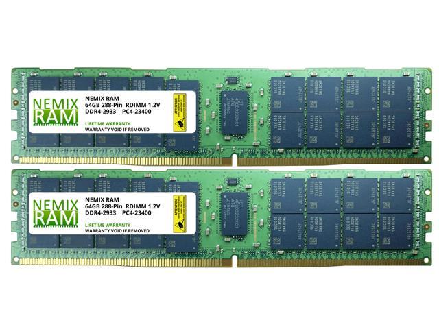 NEMIX RAM 128GB 2x64GB DDR4-2933 PC4-23400 2Rx4 ECC Registered Server Memory